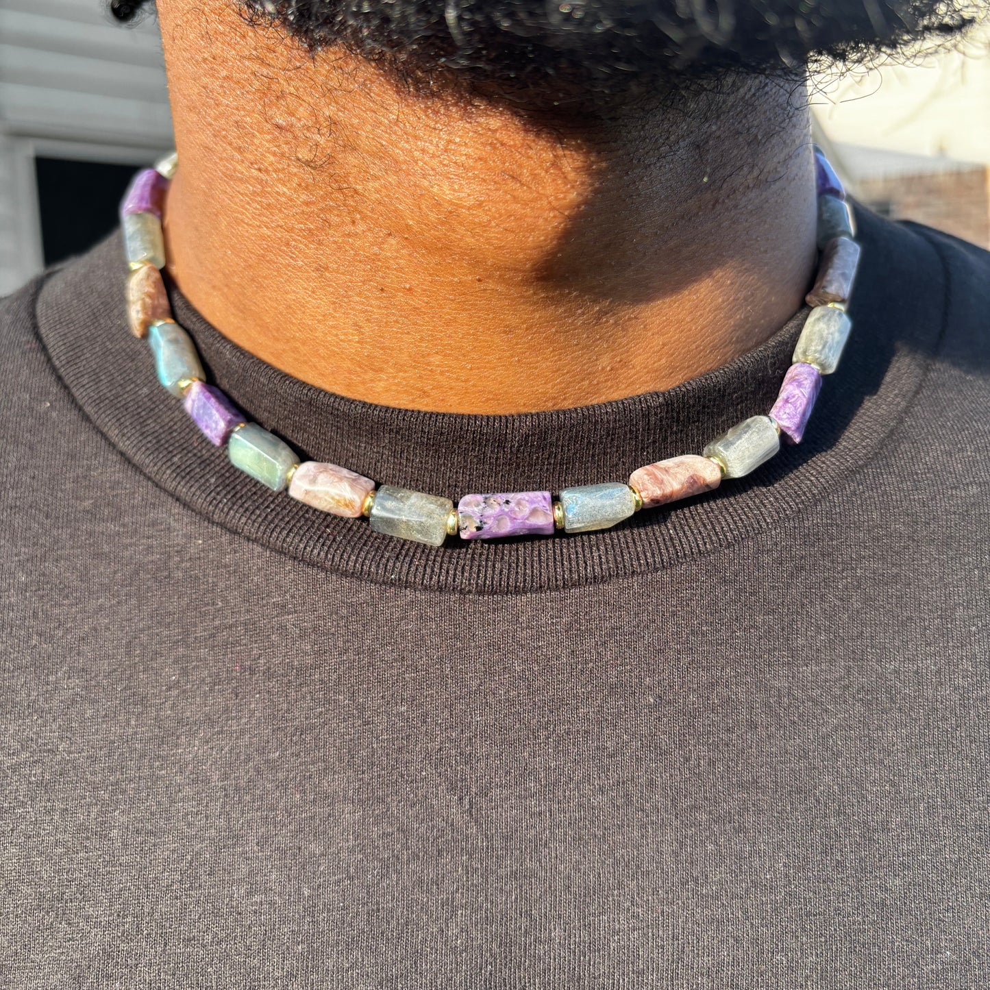 Labradorite & Charoite Necklace