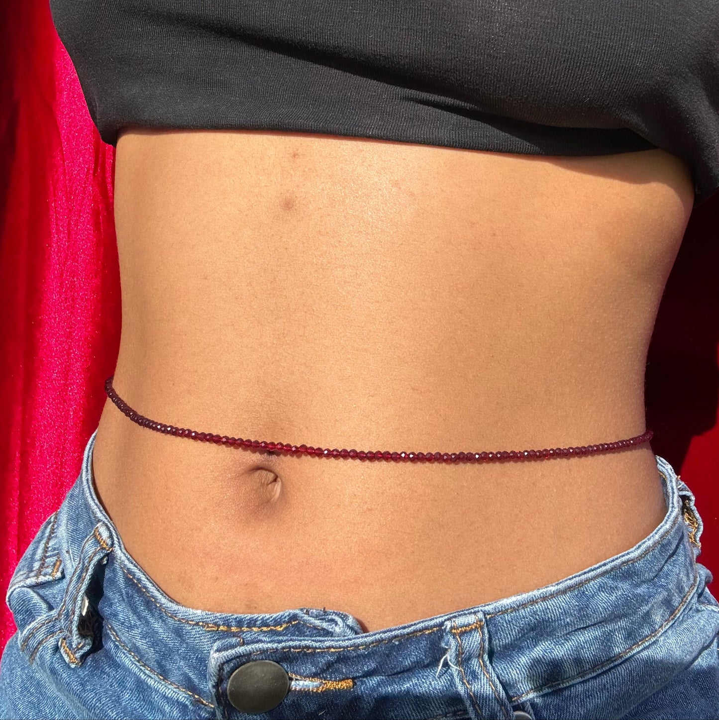 Garnet Gemstone Waist Beads