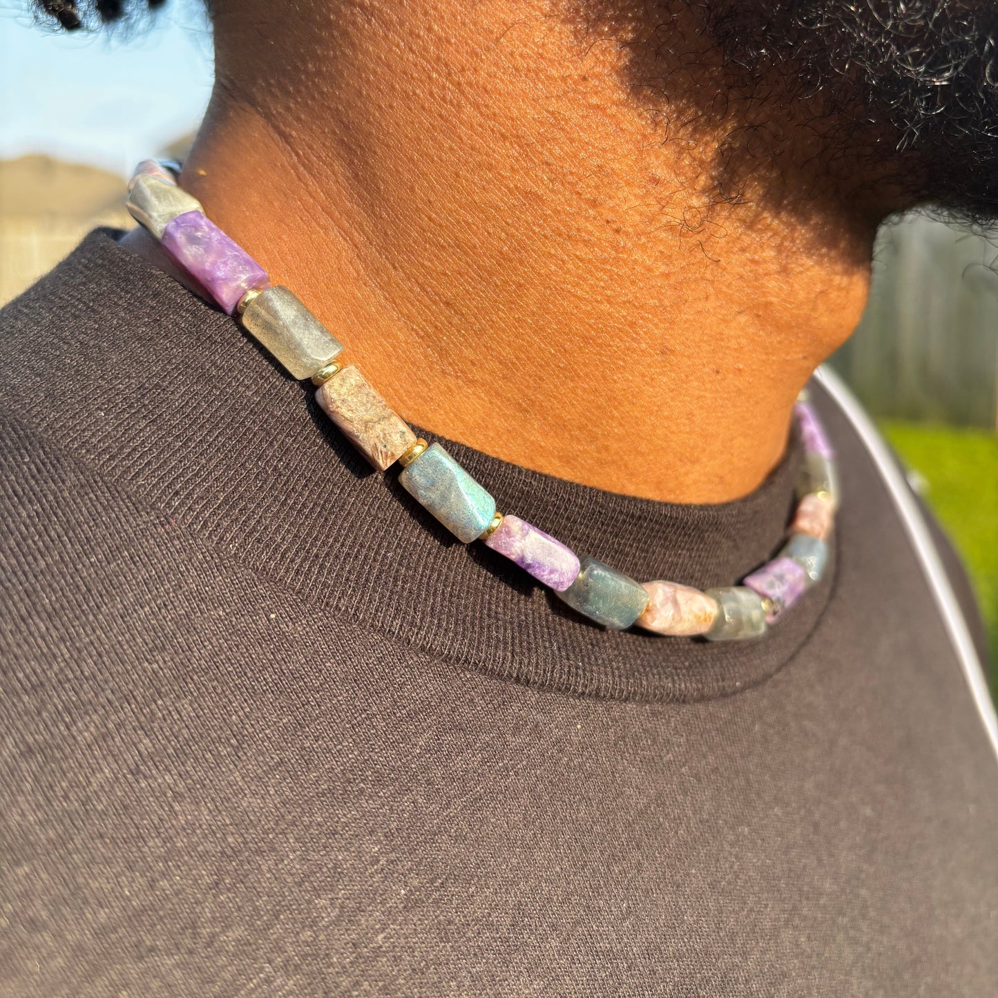 Labradorite & Charoite Necklace
