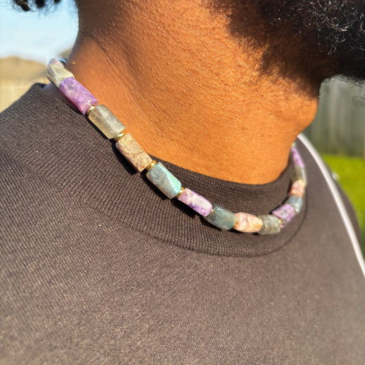 Labradorite & Charoite Necklace