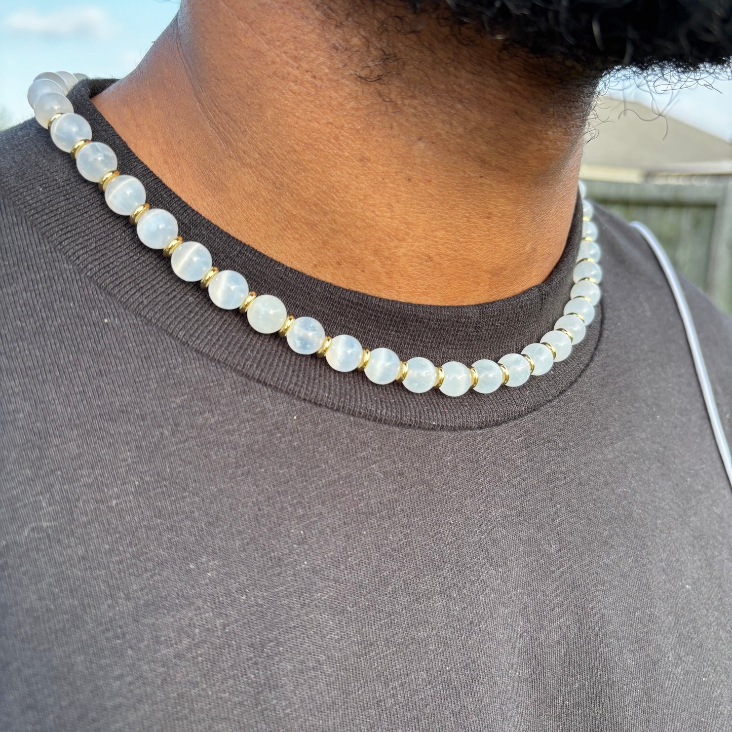Selenite Necklace